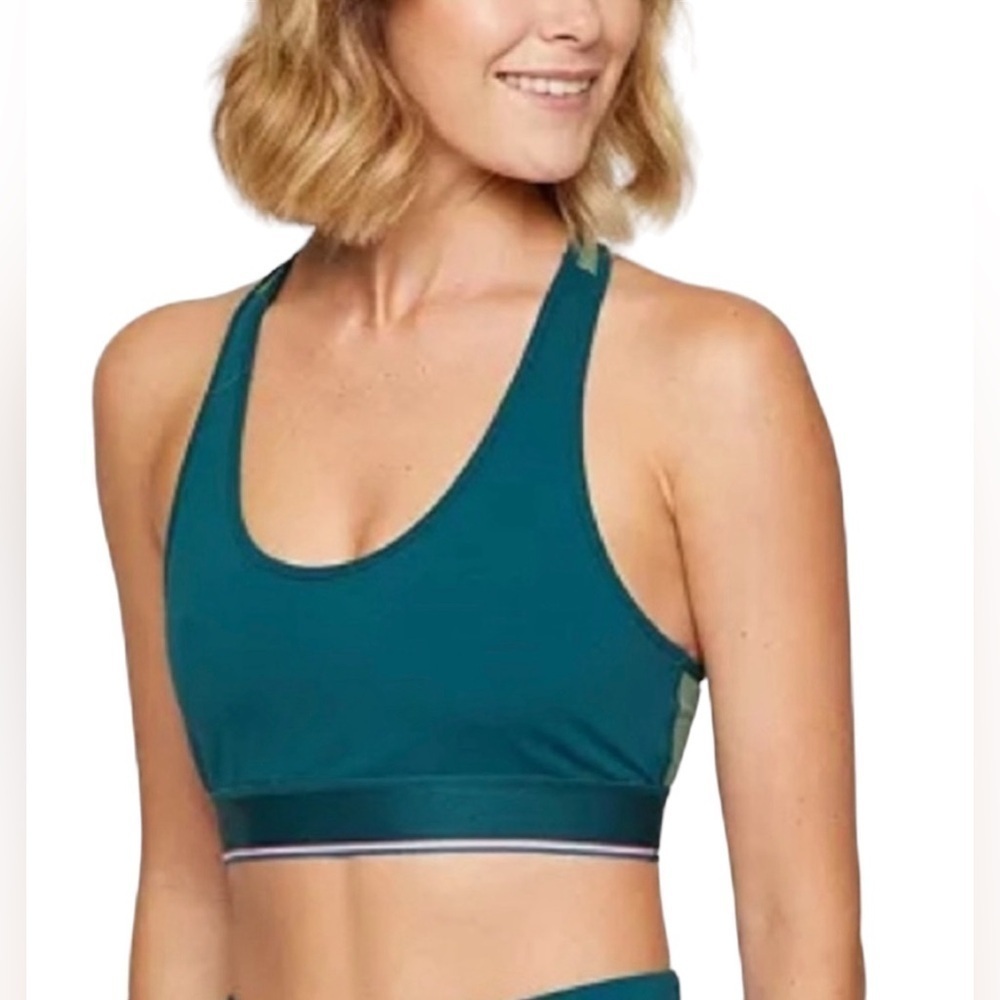 Fourlaps Circuit Sports Bra Size XS Deep Teal Dark Ivy New With Tags 
MSRP $58
